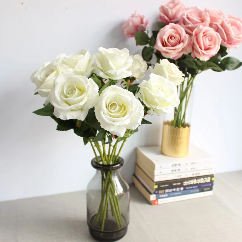 Realistic Silk Rose Stem