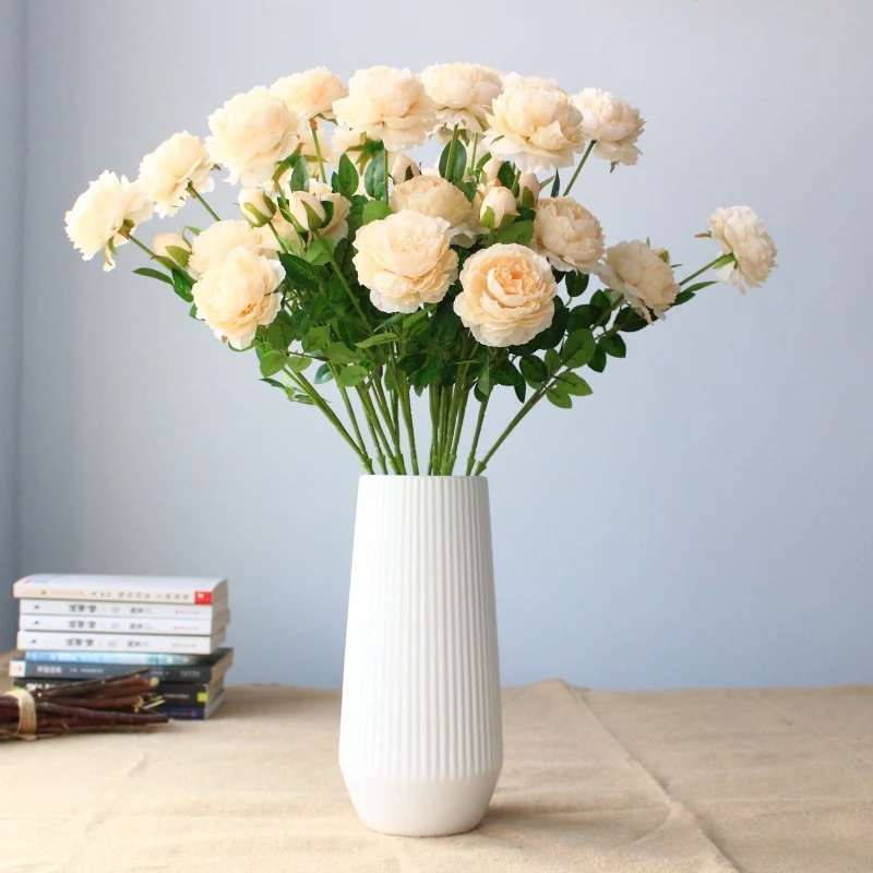 Realistic Peony Floral Stem