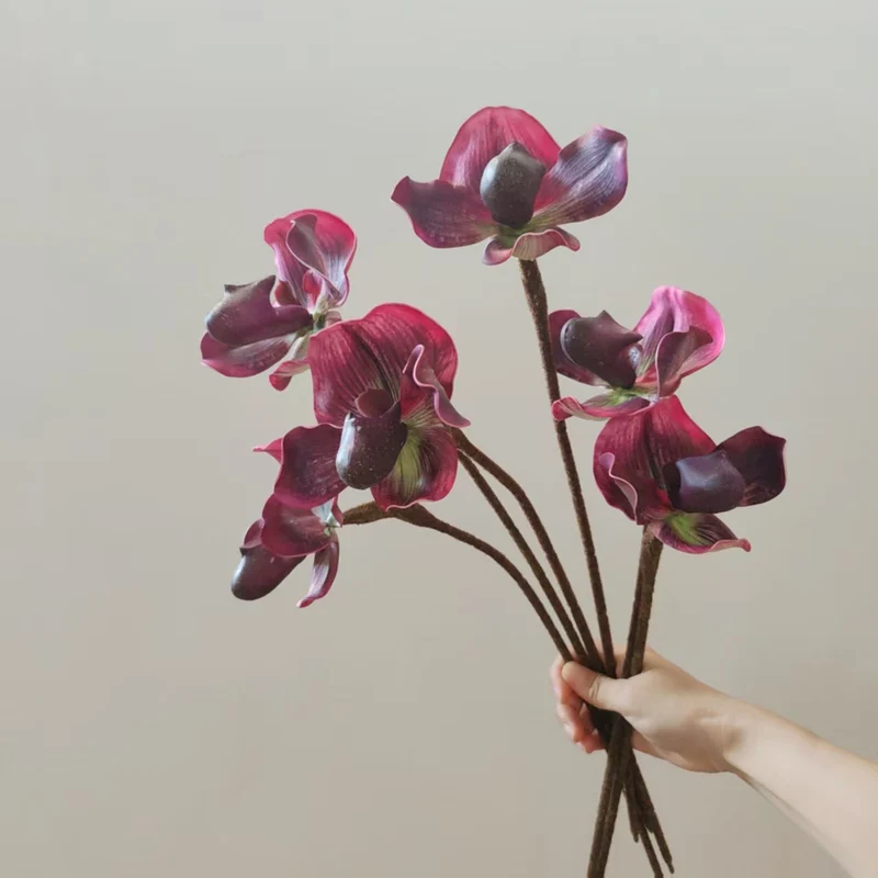 Realistic Orchid Stem Vase Decoration
