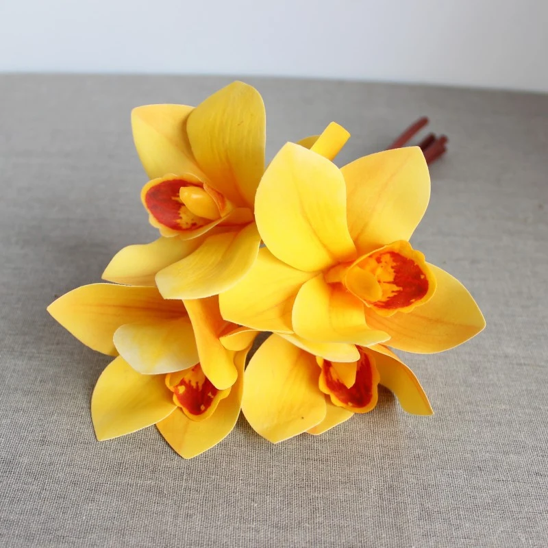 Realistic Orchid Flower Bouquet