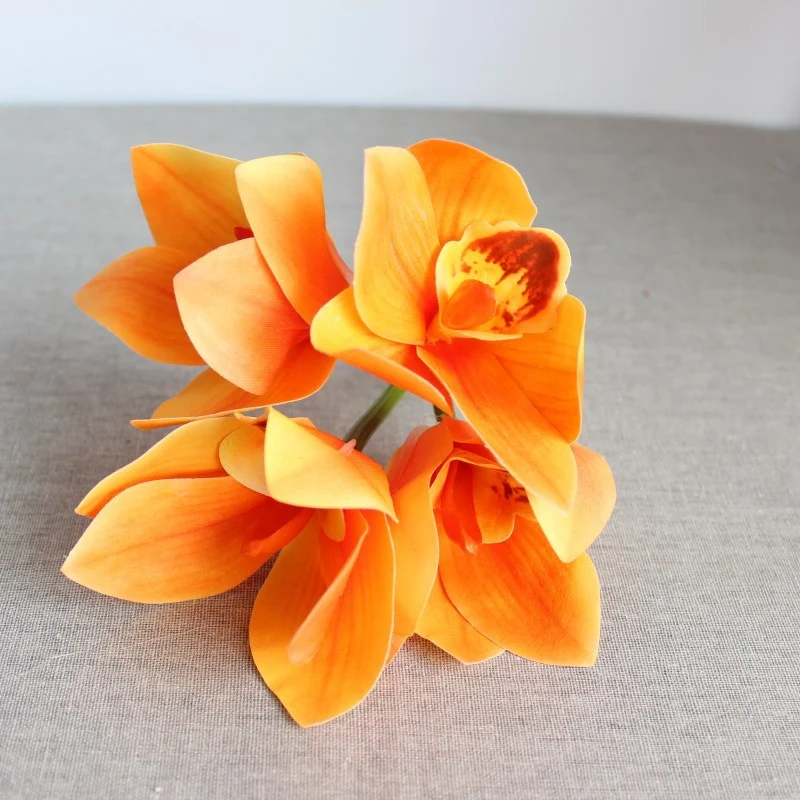 Realistic Orchid Flower Bouquet