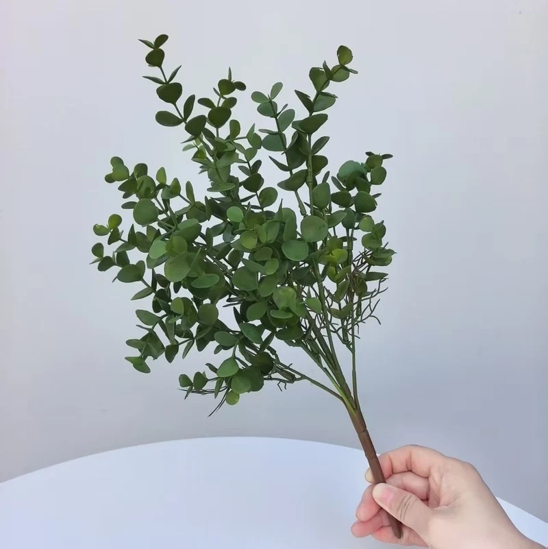 Lifelike Eucalyptus Leaf Stem