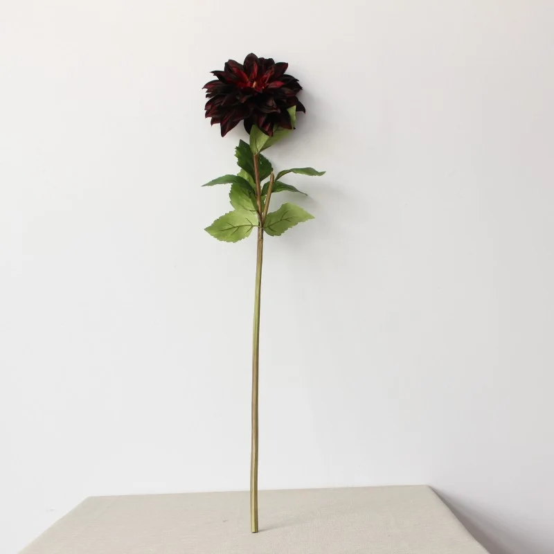 Lifelike Decorative Dahlia Stem