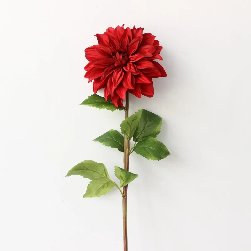 Lifelike Decorative Dahlia Stem