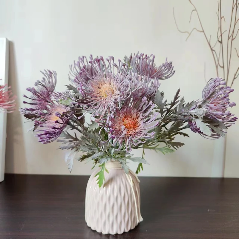 Lifelike Decorative Chrysanthemum Stem