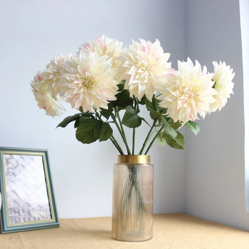 Lifelike Dahlia Floral Stem
