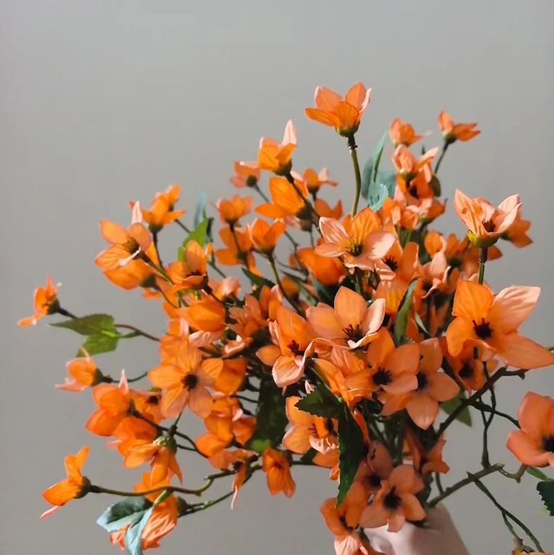 Lifelike Blossoming Flower Stem