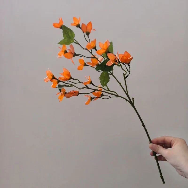 Lifelike Blossoming Flower Stem