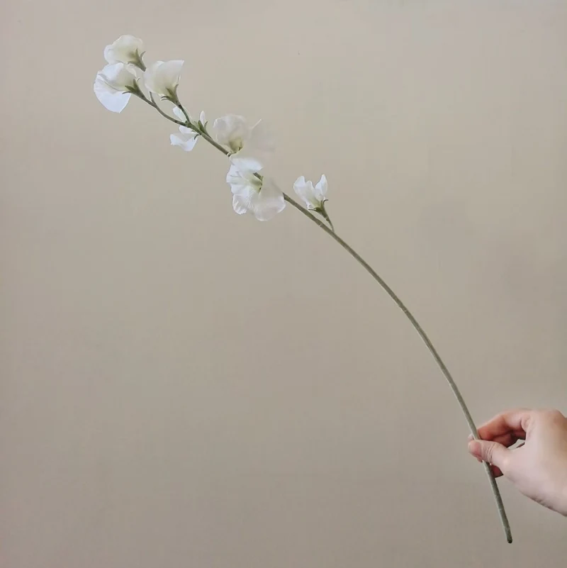 Elegant Silk Sweet Pea Stem