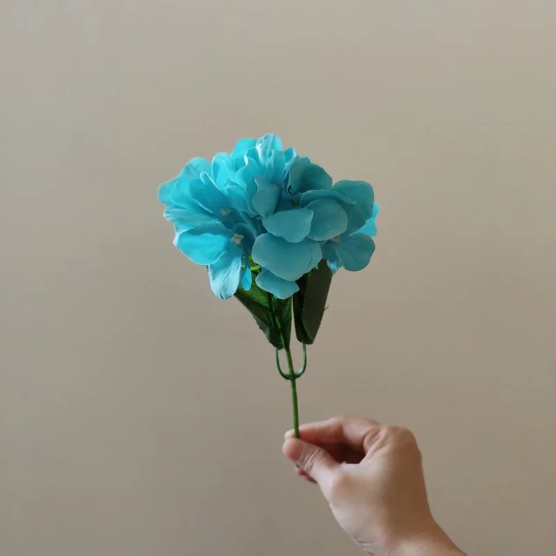 Elegant Faux Hydrangea Stem