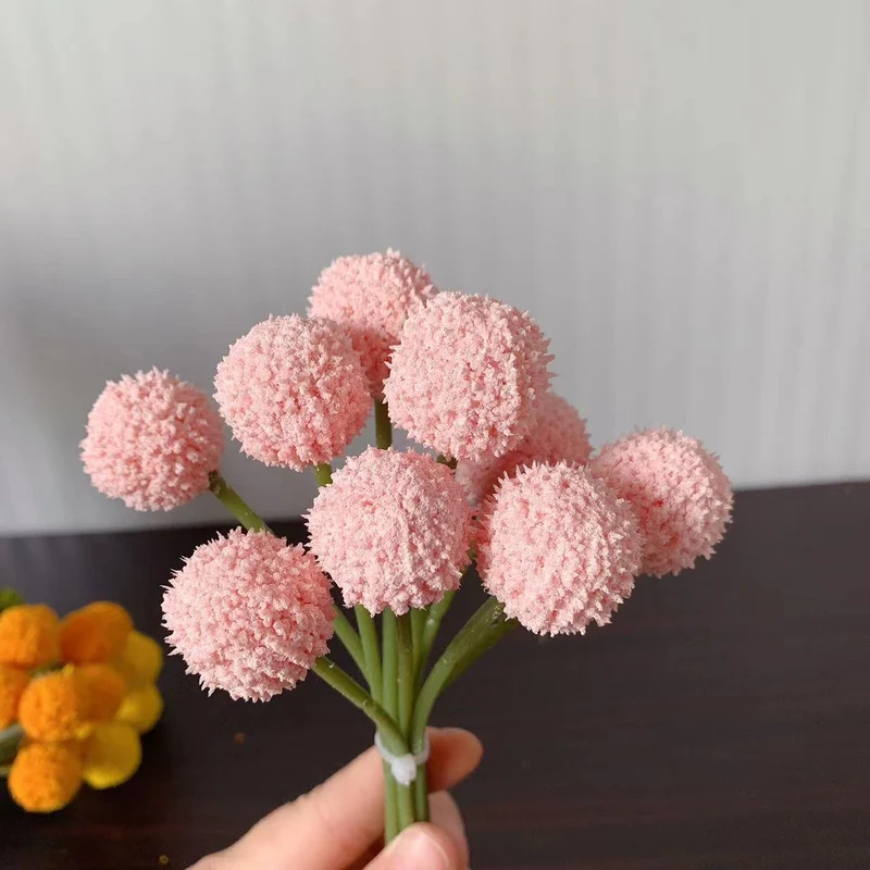 Decorative Pom-Pom Floral Bouquet