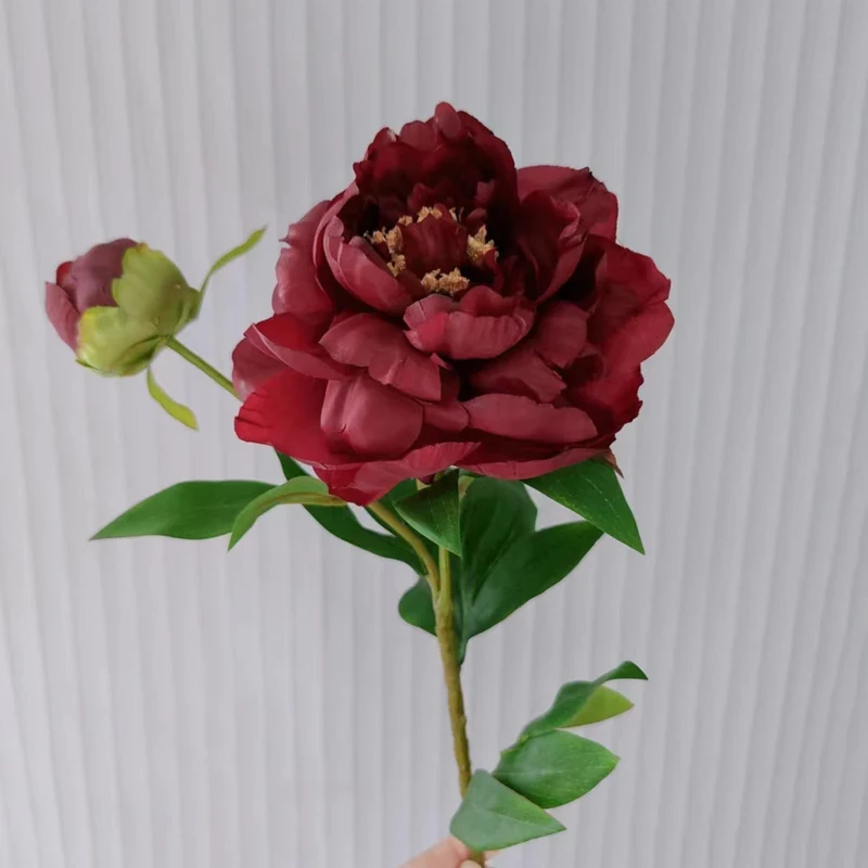 Premium Artificial Peony Stem