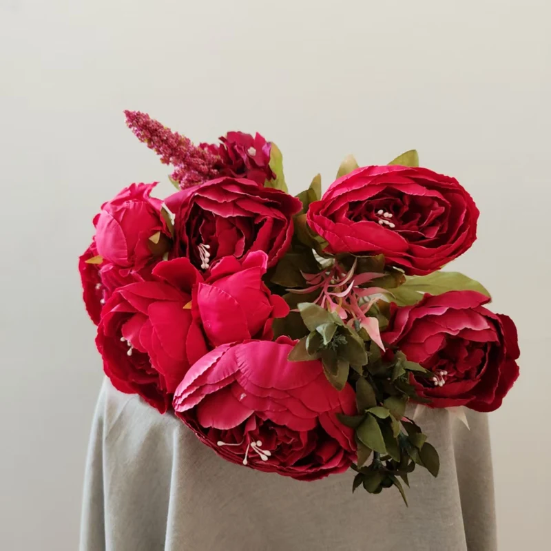Luxurious Faux Peony Bouquet