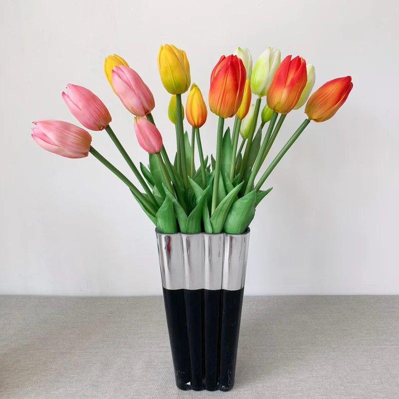 Lifelike Tulip Flower Arrangement