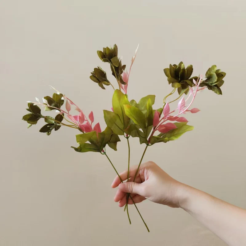 Lifelike Succulent Flower Stem