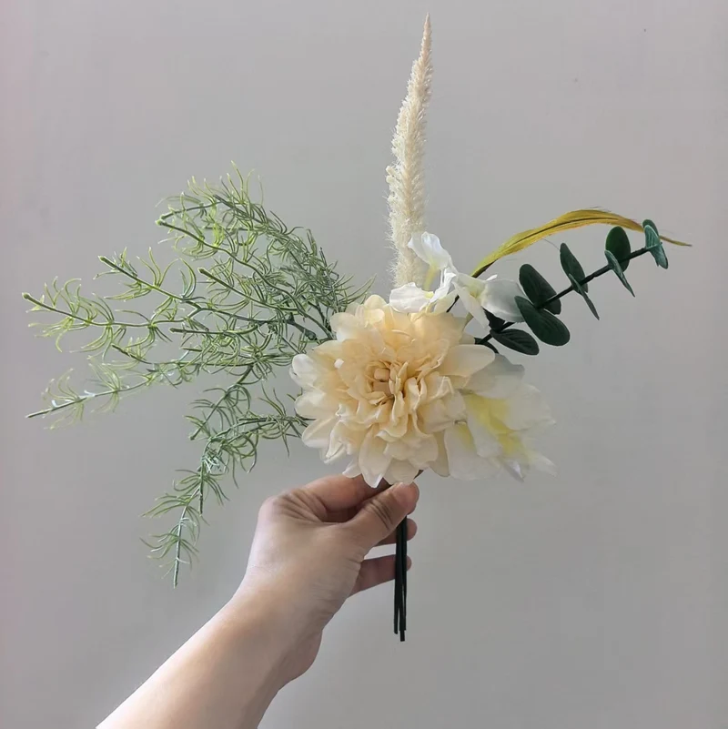 Lifelike Succulent Flower Bouquet
