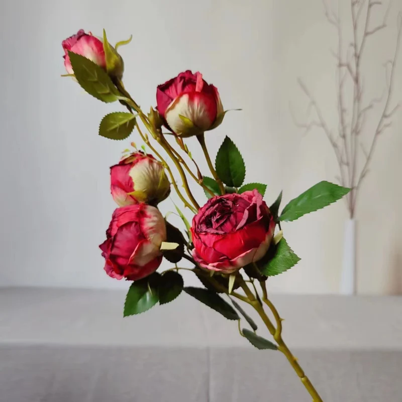 Lifelike Rose Floral Stem
