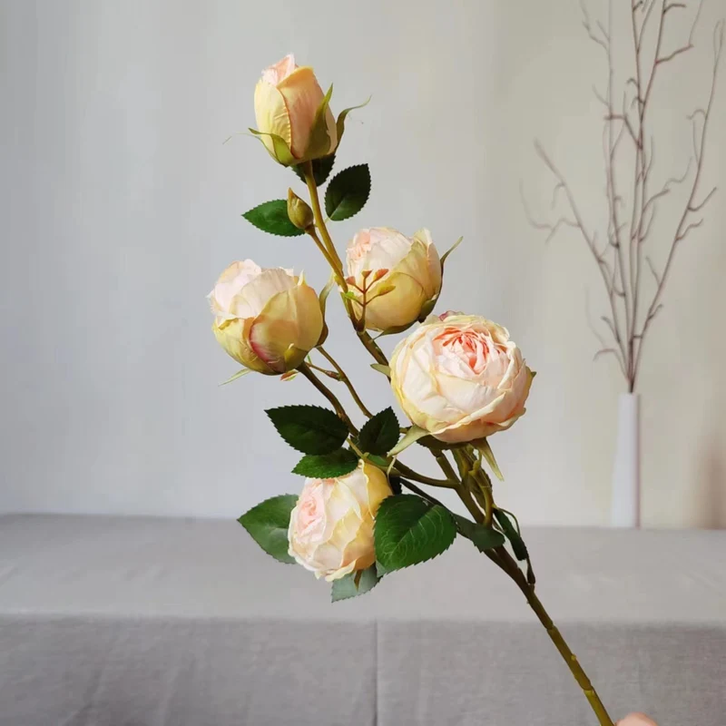 Lifelike Rose Floral Stem