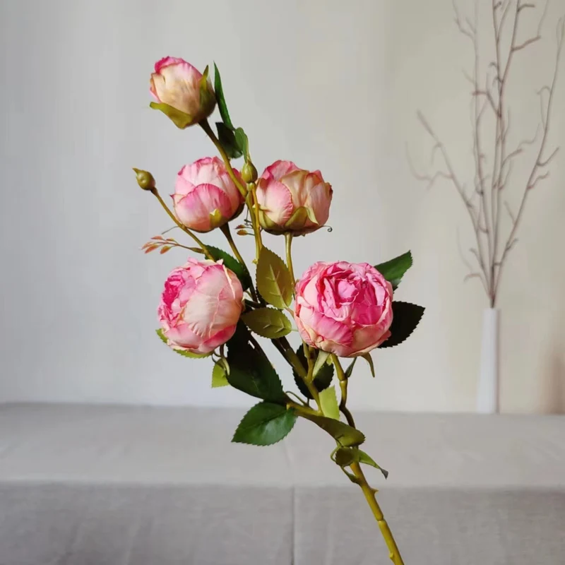 Lifelike Rose Floral Stem