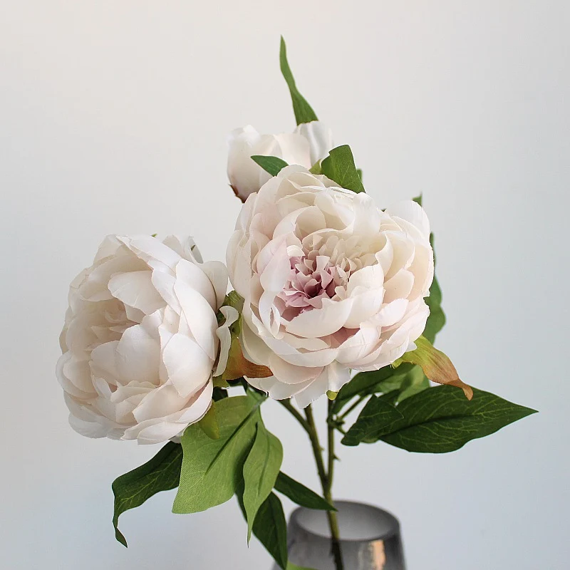 Lifelike Peony Floral Stem