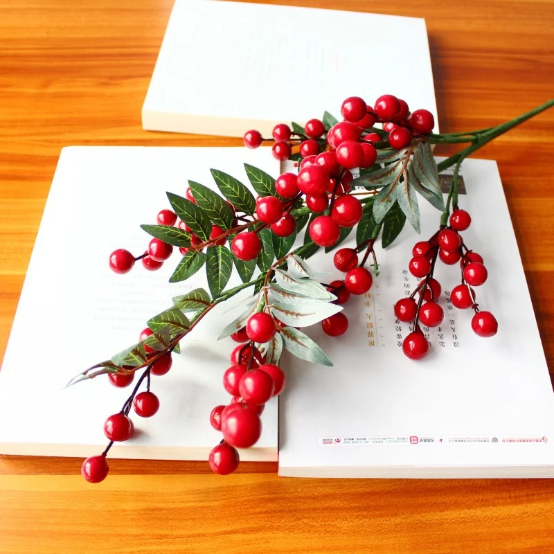 Decorative Green Berry Stem