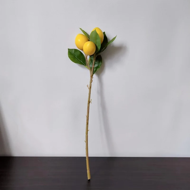 Decorative Faux Lemon Stem