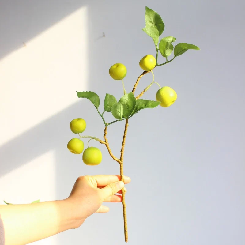 Decorative Faux Green Apple Stem