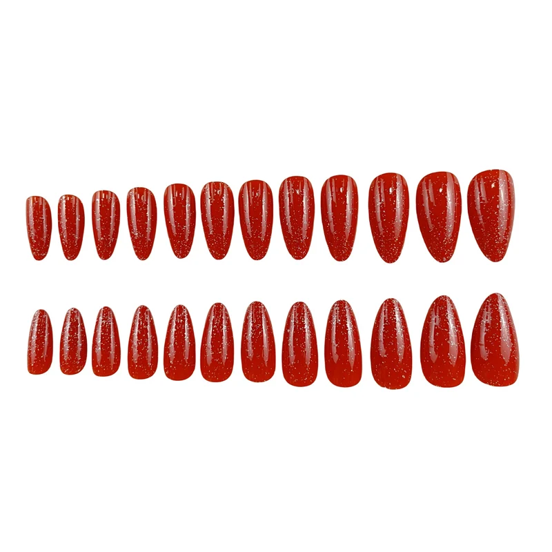 Glitzernde Stiletto-Nagelerweiterungen Karnz
