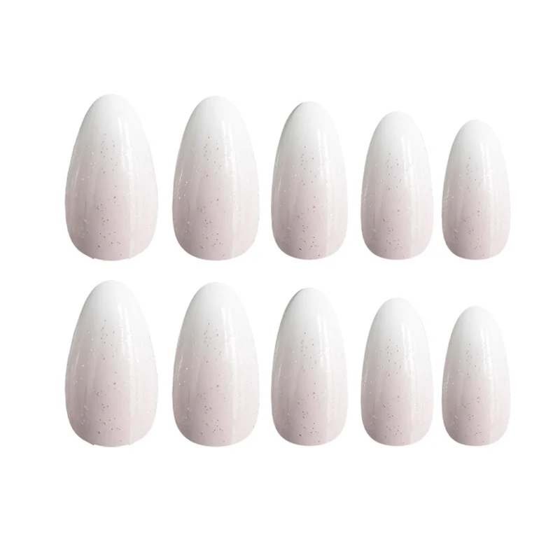 Glamouröse Ombre Glitter Nagelverlängerungen Karnz