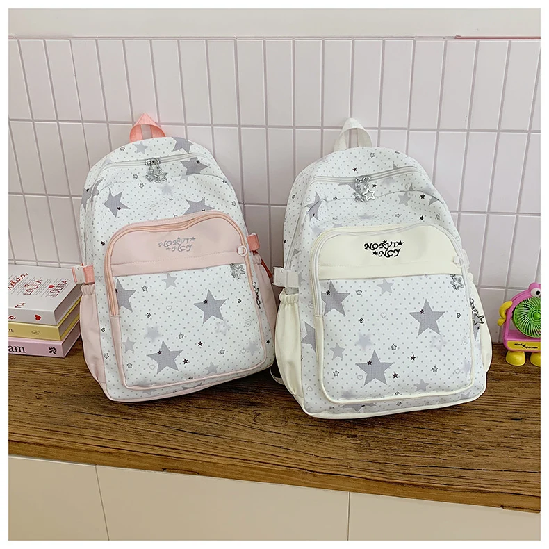Stylish Star-Print Backpack Stornfield
