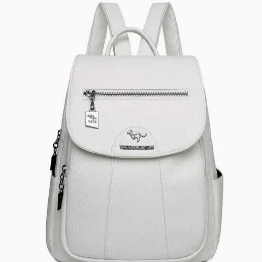 Stylish Multi-Pocket Leather Backpack Stornfield