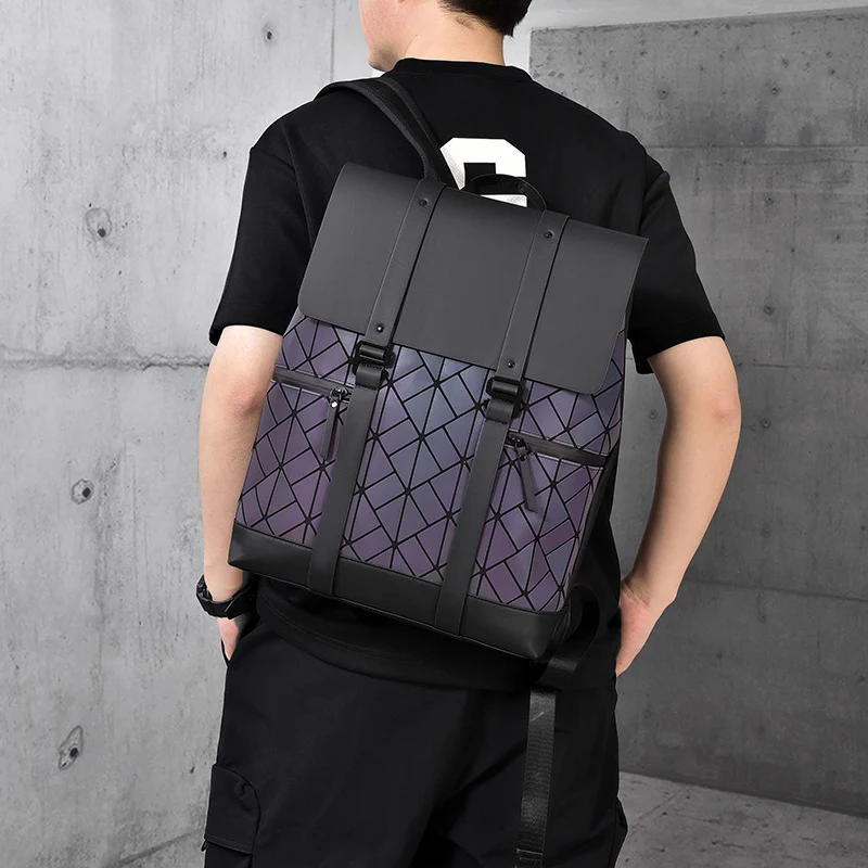 Stylish Geometric Patterned Backpack Stornfield