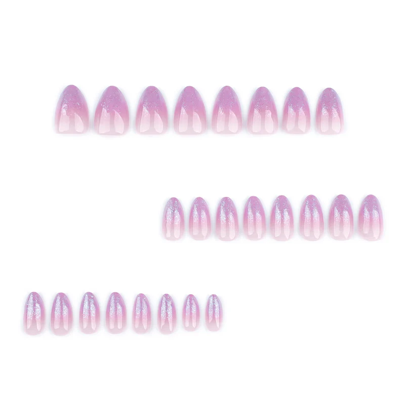 Artistic Nail Extensions with Glitter Gradient Stornfield