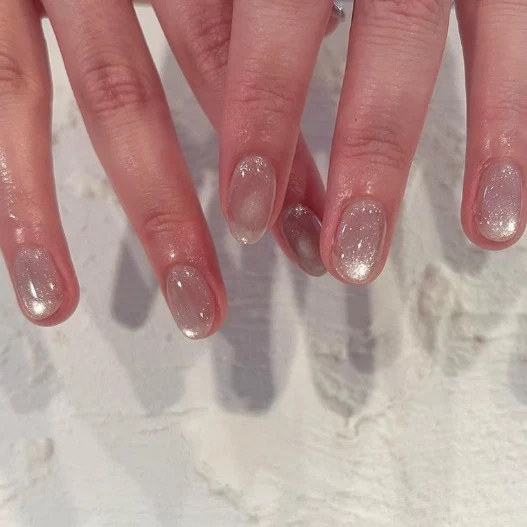 Artful Nail Extensions with Glitter Effect Stornfield