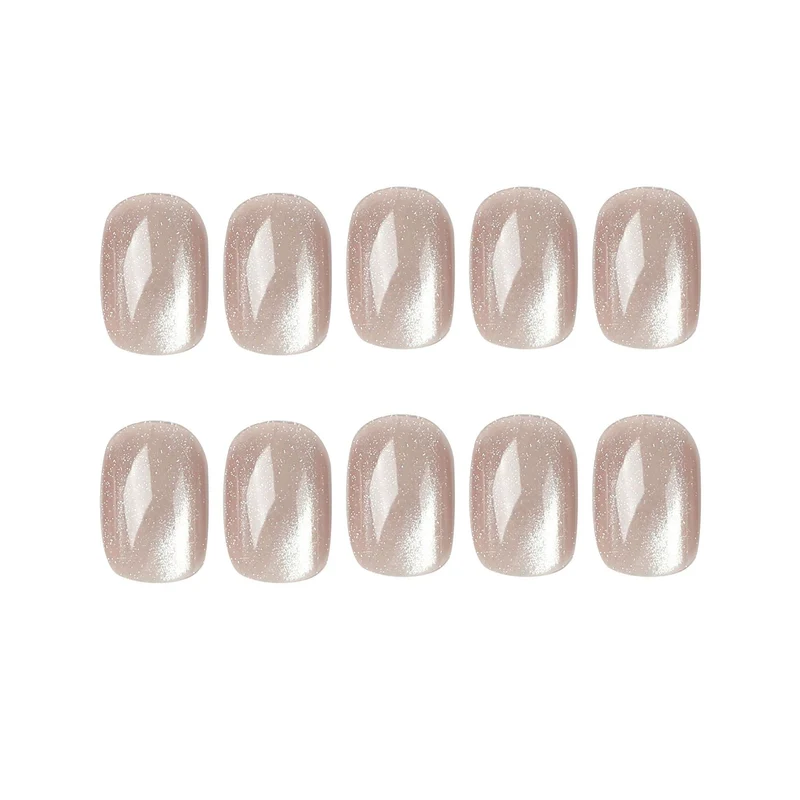 Artful Nail Extensions with Glitter Effect Stornfield