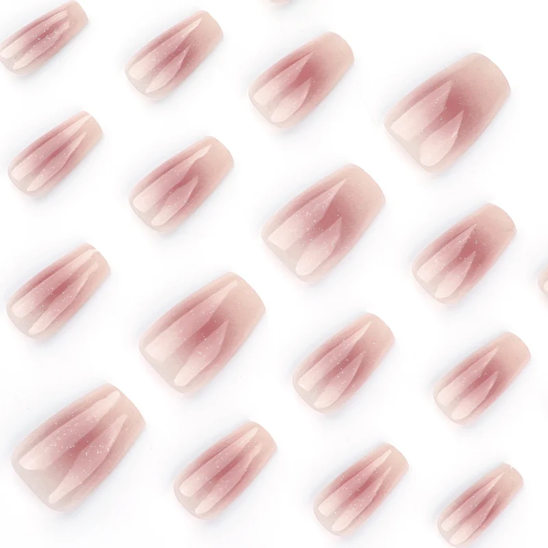 Artistic Nail Extensions with Glitter Accents Stornfield