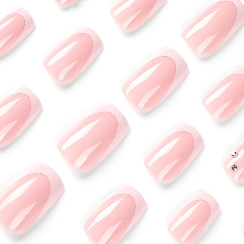 Artful Nail Extensions with Glamorous Rhinestone Decorations Stornfield