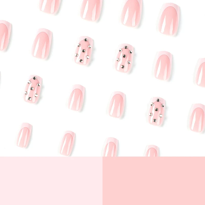 Artful Nail Extensions with Glamorous Rhinestone Decorations Stornfield