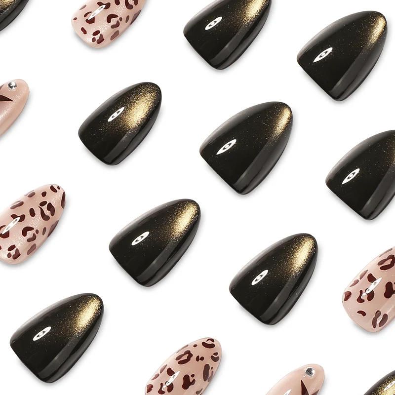 Artful Nail Extensions with Glamorous Leo Design Stornfield