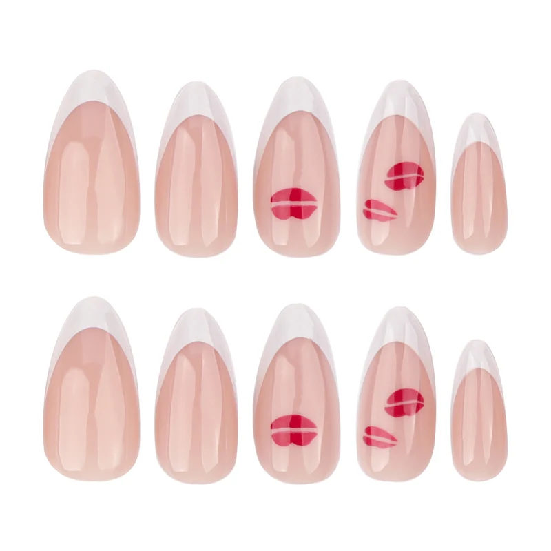 Artistic Nail Extensions with Glamorous Lip Design Stornfield