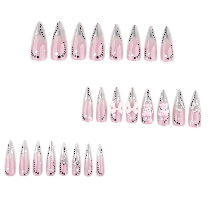 Artful Nail Extensions with Glamorous Decor Stornfield