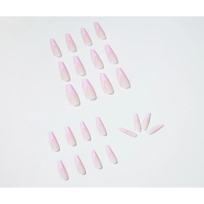 Artistic Nail Extensions with Elegant V-Shape Stornfield