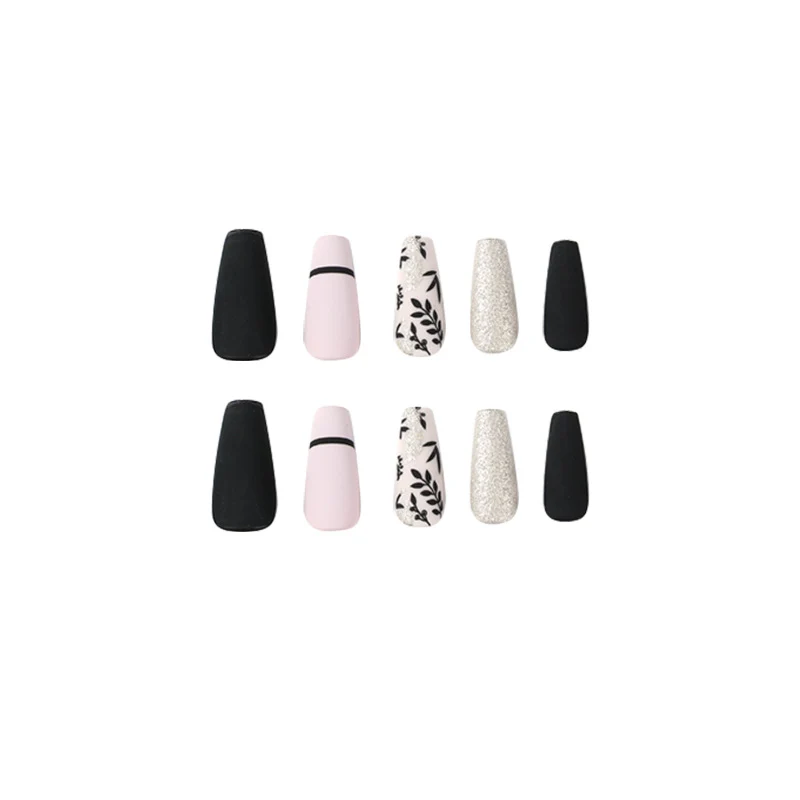 Artful Nail Extensions with Elegant Decoration Stornfield