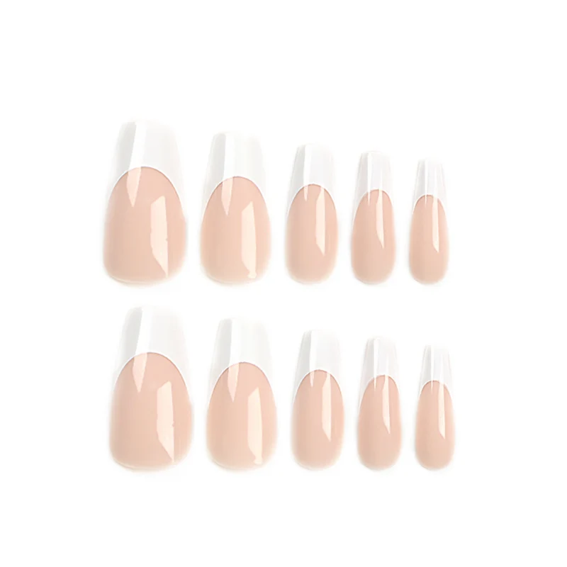 Artful nail extensions with elegant French tips Stornfield