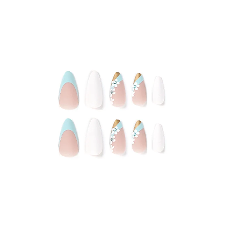 Artful Nail Extensions with Elegant Floral Designs Stornfield