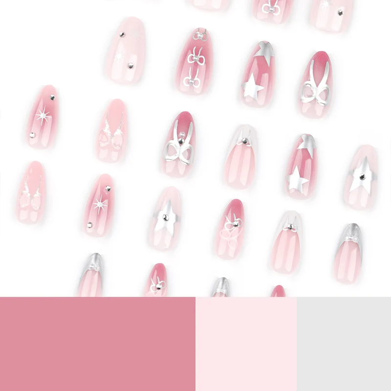 Artful nail extensions with elegant 3D embellishments Stornfield