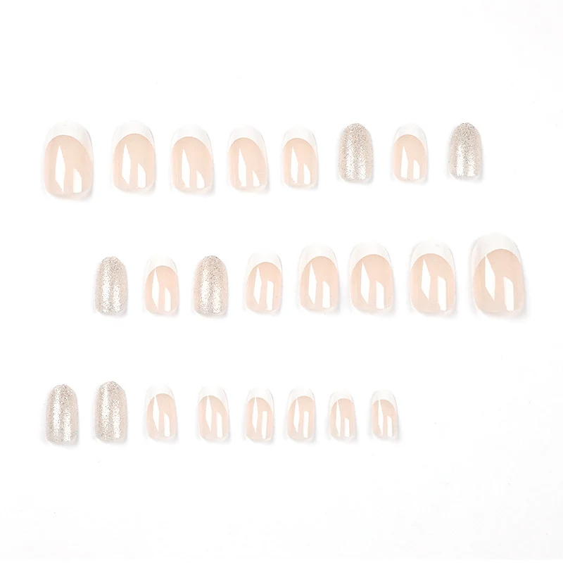 Artistic Nail Extensions with Elegant French Tip Stornfield
