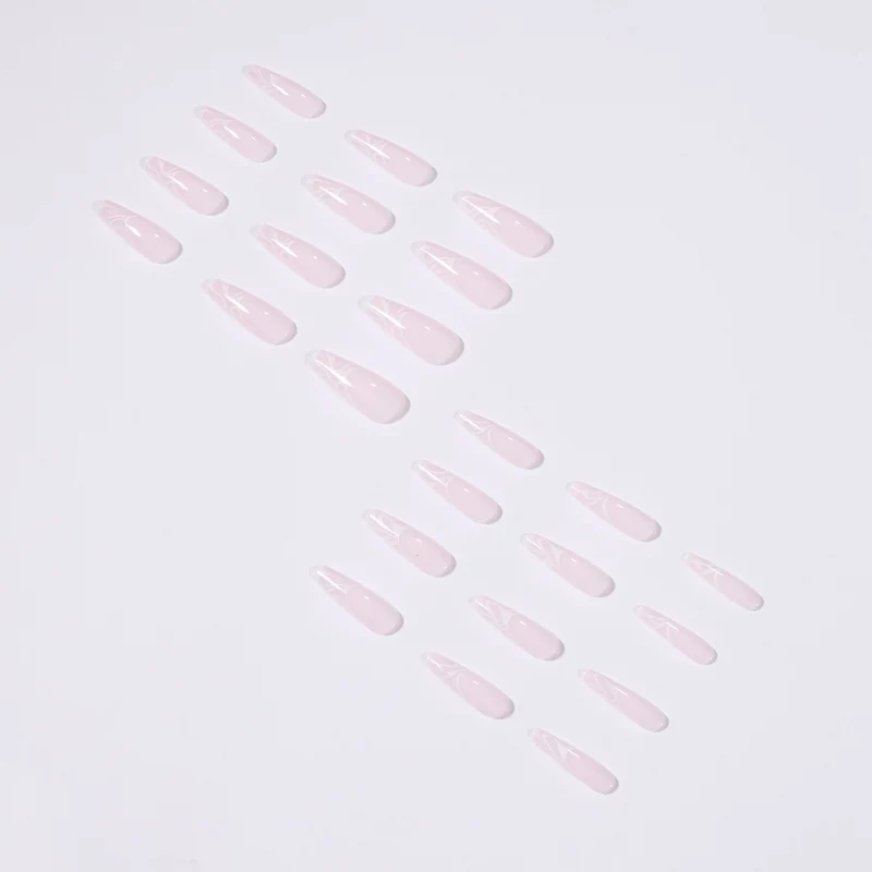 Artistic Nail Extensions with Elegant Fluid Design Stornfield