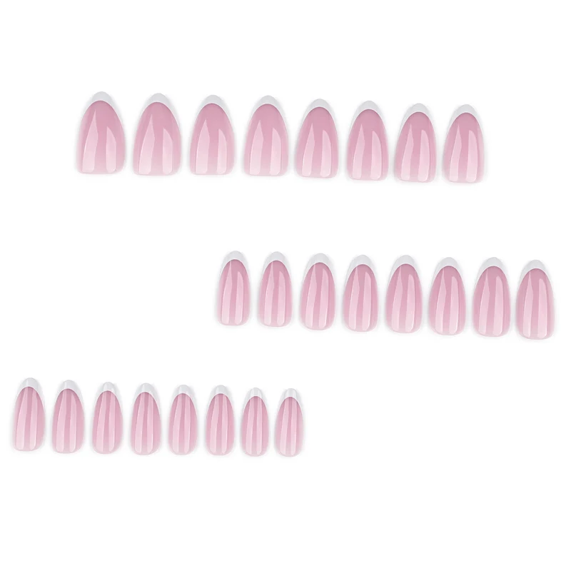 Artful nail extensions with elegant gradient and precise French tip Stornfield