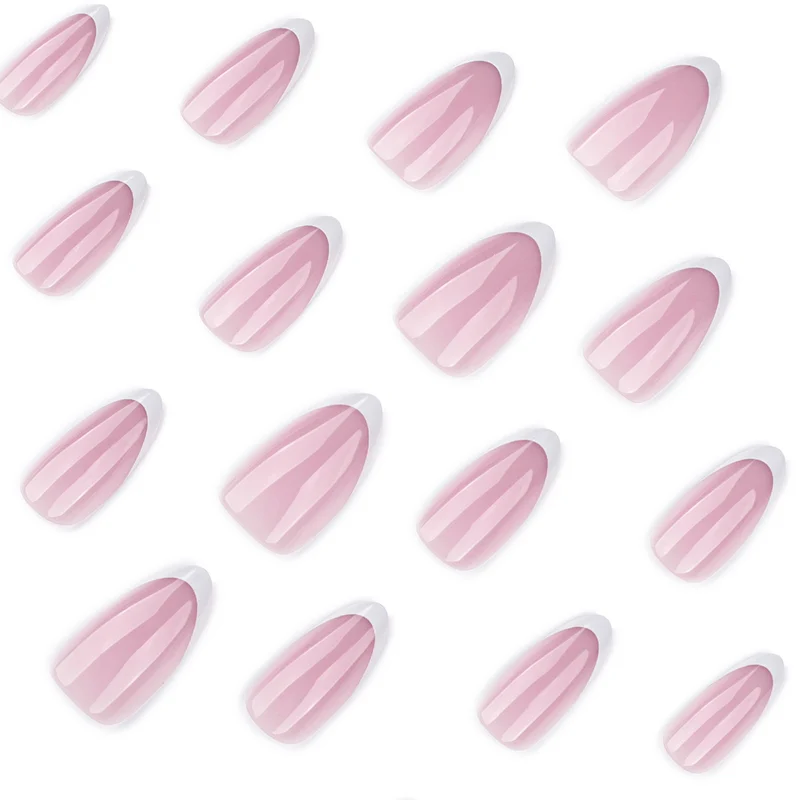 Artful nail extensions with elegant gradient and precise French tip Stornfield